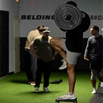 man training at Belding Performance